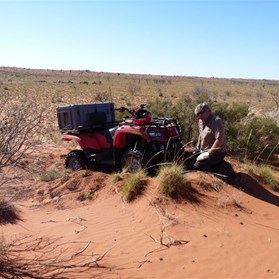 Yes it is possible to bog a quad!  It's his first day so we'll chalk it up to inexperience.