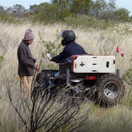 Some last minute instructions from Big John.