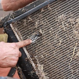 Yep, that'll do it alright! The holed radiator.