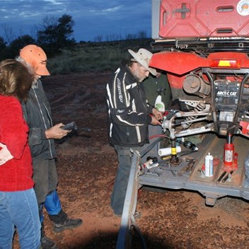 The day ends as it begins....quadf repairs.