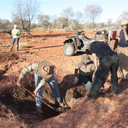 Excavating the rockhole