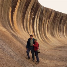 Dwarfed by 'The Wave'