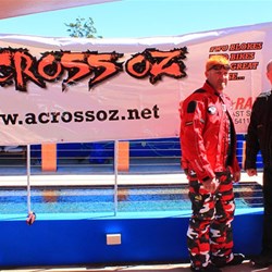 Bruce and Damien this morning at Fountainhead Organic Retreat