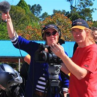 Documentary Firm Crew (sporting ExplorOz caps)