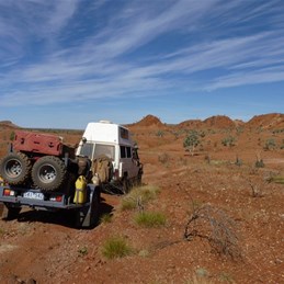 The track in to desert Queen Baths.