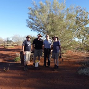 A likely bunch of lads at the Whau Whau Bore
