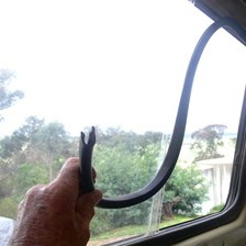 Internal C section trim - the main structure securing the window to the vehicle 