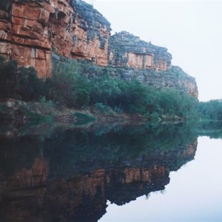 early morning reflections, Windjana Gorge