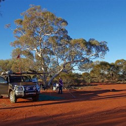 First nights camp on the Anne Beadell