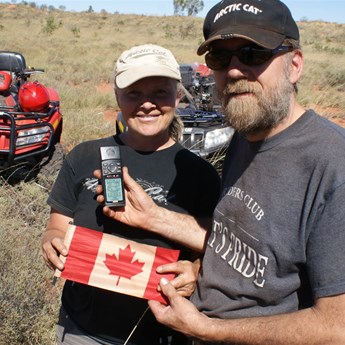Happy Canadians claiming their first confluence