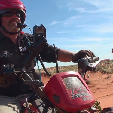 Me geared up and going on the mighty Arctic Cat