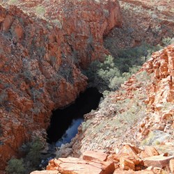 Vantage point high above Derst Queen Baths