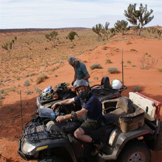 Scotty and John on the Pyramid Point dunes