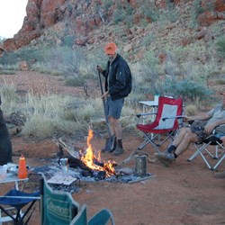 Brekky round the campfire