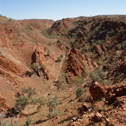 The view west along the "Goat Track" - Camel Valley