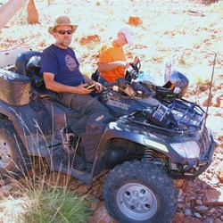 Scott and Gabster enjoring the shade.