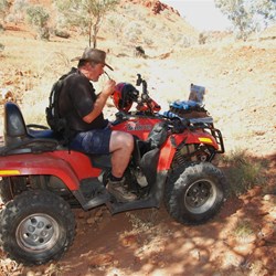 Checking out the quad after lunch