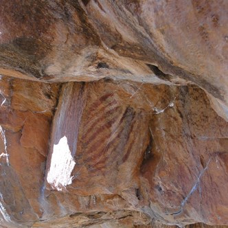 Ancient art at the cave