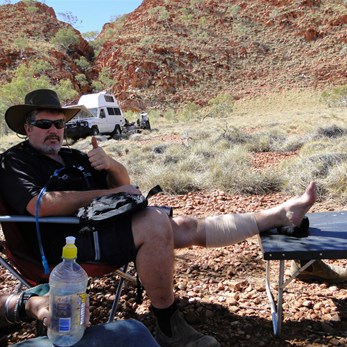 Captain Sooky La La nursing his wound!