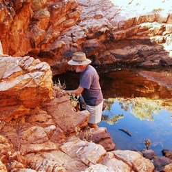 MJ at Curran Curran Rockhole