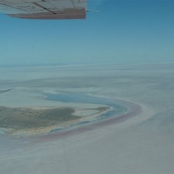 Lake Eyre drying out