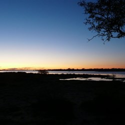 Sunset over the Cooper