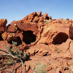 Caves at the top of the valley