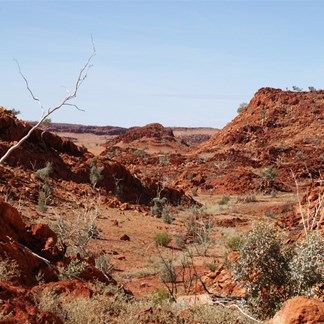 The view (west) down onto the plateau of Cavern Valley