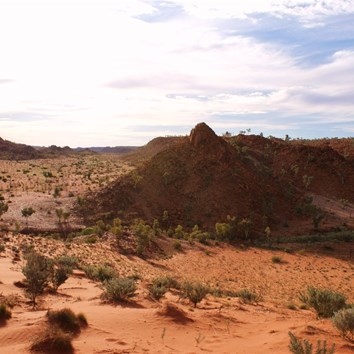 Pyramid Point and to the left, Hidden Valley.