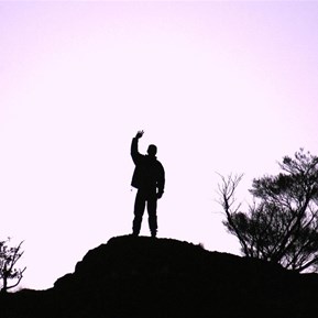 Alan atop Nipper at Days end.