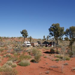 Luncheon stop in the crazy gods sandpit.
