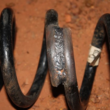 The final weld - Good job all right boys!