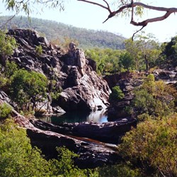 Above Gunlom falls
