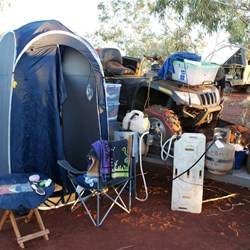 The ensuite at Whau Whau camp