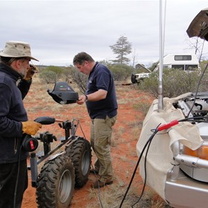 Scotty preparing to weld the carrier