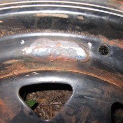 Rim 2 - cracked near valve hole