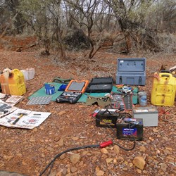 Set up with 2 x batteries and 3rd as standby if needed