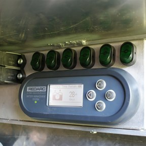 Remote Display mounted in rear pod