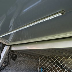 LED on door of camper pod