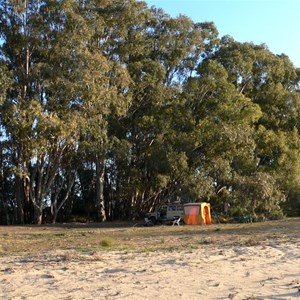 Camped at Tarpaulin Bend