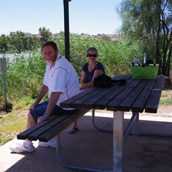 Lunch time by the Murray River at Walker Flat