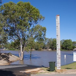 Flood depth Indicator at Morgan