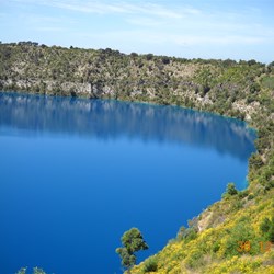 The blue lake Mt Gambia