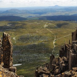 view from Cradle Mountain