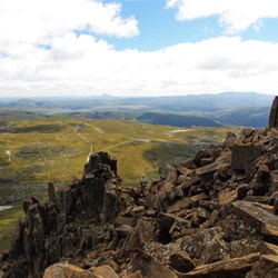 a difficult track on Cradle Mountain