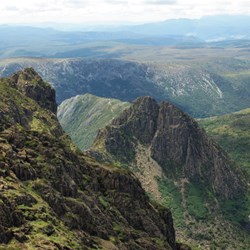 view from Cradle Mountain