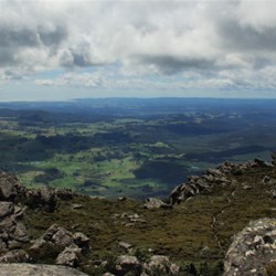 views from the summit Mt Roland near Sheffield