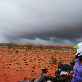 Overtaken by the storm front