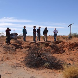 Remains of the Water Pit at Colson No 1 Oil Well Site