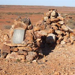 Plaques on top of The Twins